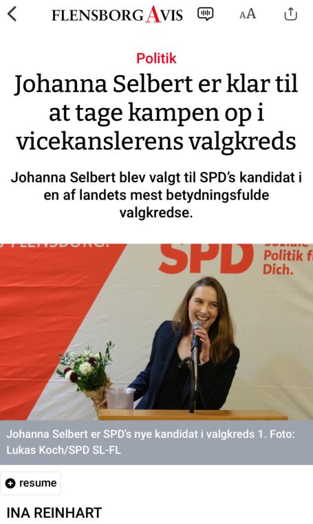 Johanna Selbert er klar til at tage kampen op i vicekanslerens valgkreds